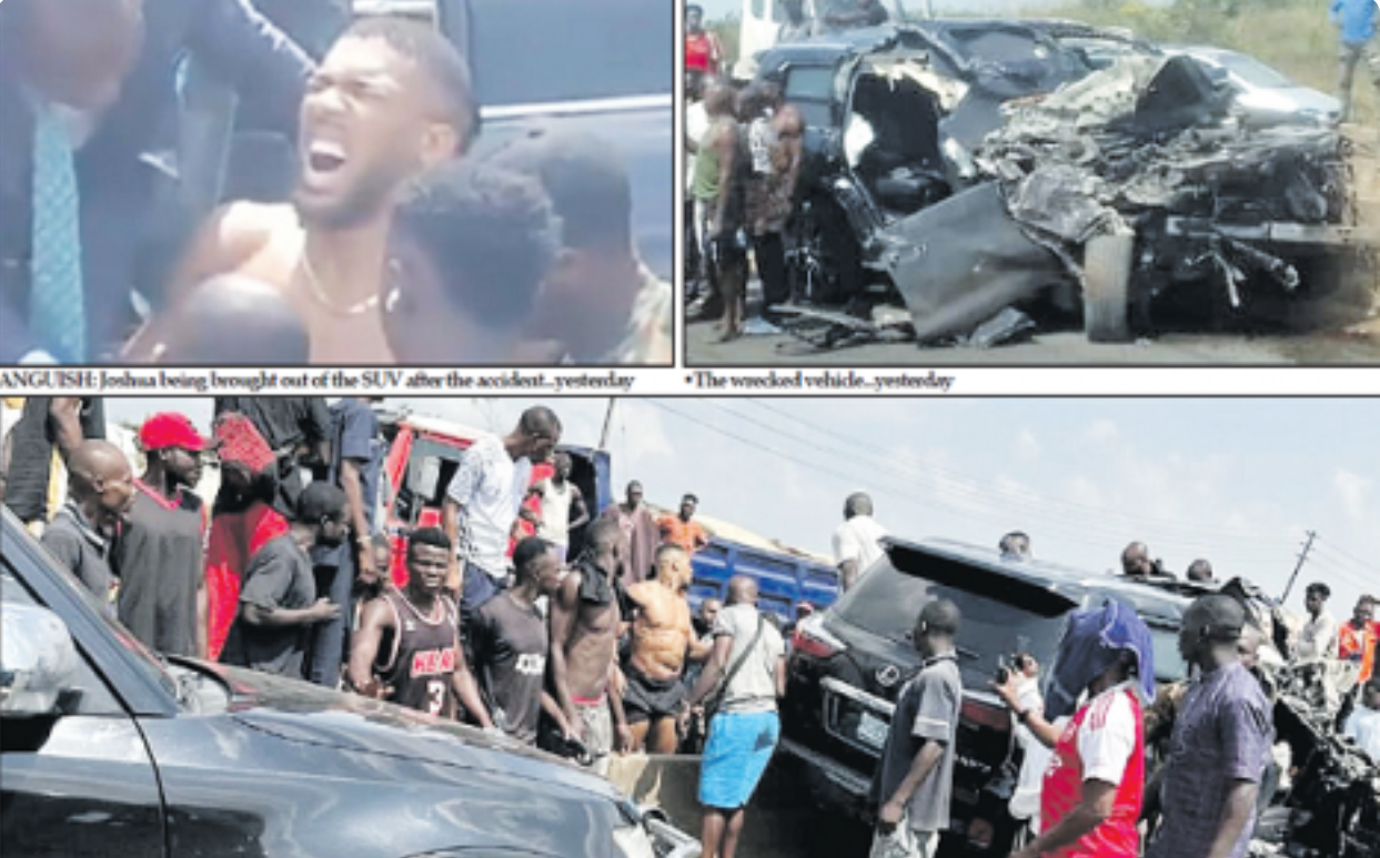 A Narrow Escape: Anthony Joshua’s Tragic Road Accident That Shook the Boxing World